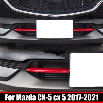 Za Mazda CX-5 CX5 KF2017-2020 2021 ABS Sprednja Maska Odbijača Sijajni Dirke Žar Modeliranje Okoli Pokrova Trim Dodatki Zunanjost