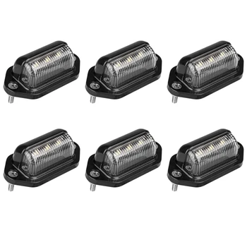 6X LED Tablice Lahka Nepremočljiva registrske Tablice Rep Luč Za Prikolice, RV, Tovornjake, Čolne