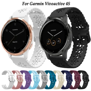 Trak Za Garmin Vivoactive 4s Smartwatch 18 mm Dekle Manšeta Zapestnica Band Za Garmin Venu 2s 3s Forerunner 255s 265s Watchband