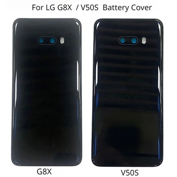 Zadnji Pokrovček za Baterijo Zadnja Vrata Plošča Stanovanj Primeru Za LG G8X V50S Baterijo Pokrovček z Objektiva Kamere Svetilka Nadomestni Deli