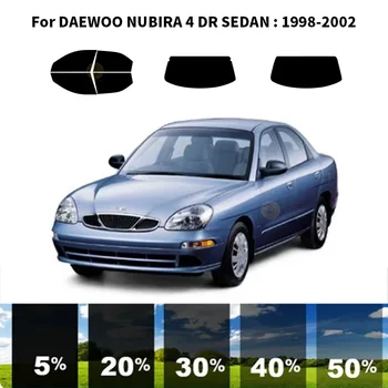 Precut nanoceramics avto UV Okno Odtenek Komplet Avtomobilsko Okno Film Za DAEWOO NUBIRA 4 DR LIMUZINA 1998-2002