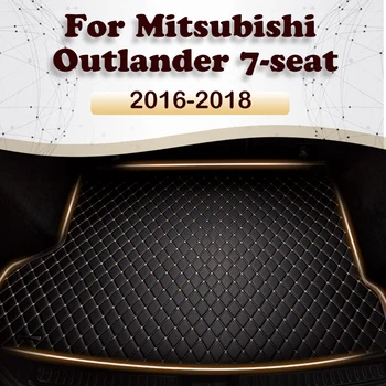 Prtljažniku Avtomobila Mat Za Mitsubishi Outlander 7-Sedež 2016 2017 2018 Po Meri Avto Opremo Auto Notranje Opreme