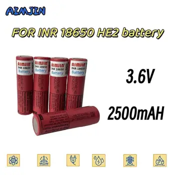 100% Prvotne 18650 HE2 3,6 V 2500mAh Baterije 20A Baterija za ponovno Polnjenje HE2 18650 Baterije Orodja