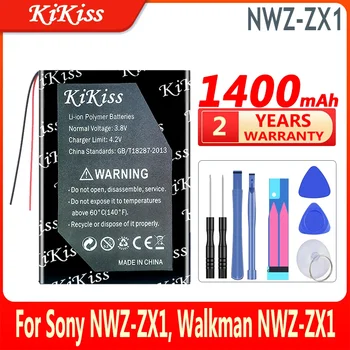 1400mAh KiKiss Zamenjava Baterije US453759 Za Sony NWZ-ZX1 Za Walkman NWZ-ZX1 MDR-HW700DS Digitalni Baterije