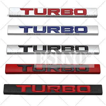 Avto Styling Turbo Boost Nakladanje Spodbujanje 3D Kovinski Chrome Cinkove Zlitine Emblem Značko Nalepke, Nalepke za Honda Civic CR-V, U-RV
