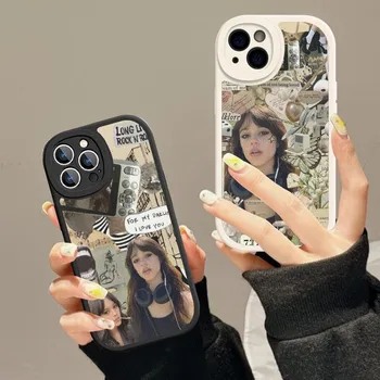 Estetski Jenna Ortega Igralec Telefon Primeru Trdega Usnja Za iPhone 14 13 12 Mini 11 14 Max Pro Xs X Xr 7 8 Plus Fundas