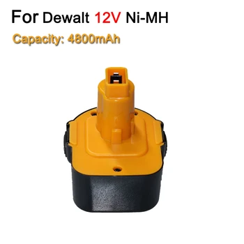 Za Dewalt Nikelj-metal-hidridne baterije 12V 4800mAh