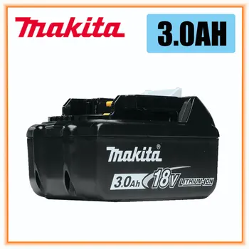 100% Prvotne Makita 18V 3.0 Ah Akumulatorska ročna Orodja Baterije z LED Li-ion Zamenjava LXT BL1860B BL1860 BL1850