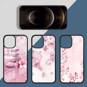 Češnjev Cvet Sakura flower bud Primeru Telefon PC Za iphone 14 11 13 12 x xs xr pro max mini plus Luksuzni lupini funda