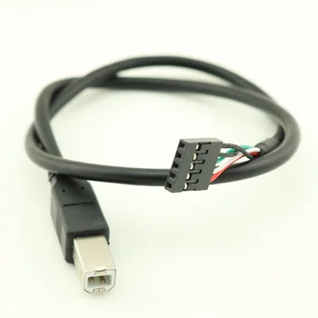 10pcs 50 cm USB 2.0 Tip B Moški Dupont 5 Pin Ženski Glavi Motherboard Kabel za tiskalnik