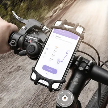 Izposoja Silikonski Nosilec za Telefon, motorno kolo, Stojalo Anti-spusti Mobilne GPS Nosilec Za IPhone 12 13 LG Huawei Xiaomi 10 Redmi