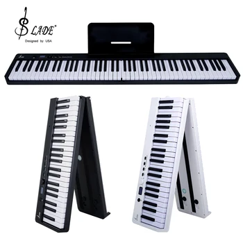 SLADE 88 Tipke Elektronski Klavir Večnamensko Prenosni 128 Tone Digitalni Klavir Tipkovnico Instrument Zložljive Elektronski Klavir