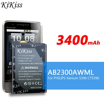 NA Zalogi NOVE AB2300AWML 3400mAh Baterija Za Philips Xenium S396 S358 Pametni Mobilni Telefon, Baterija,